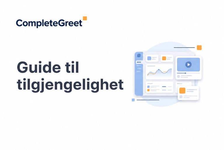 Guide til tilgjengelige videowidgeter