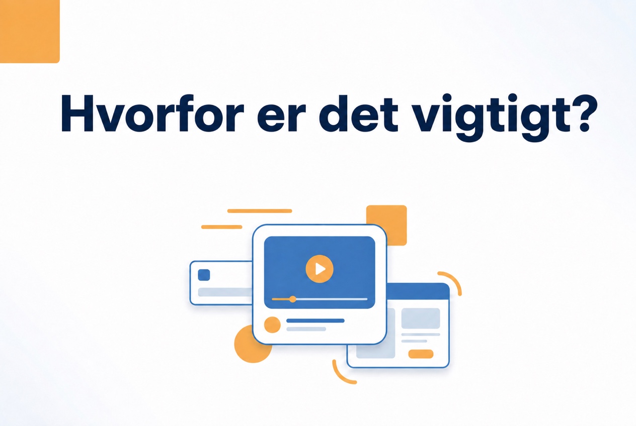 Illustration af hvorfor tilgængelighed er vigtig for videowidgets