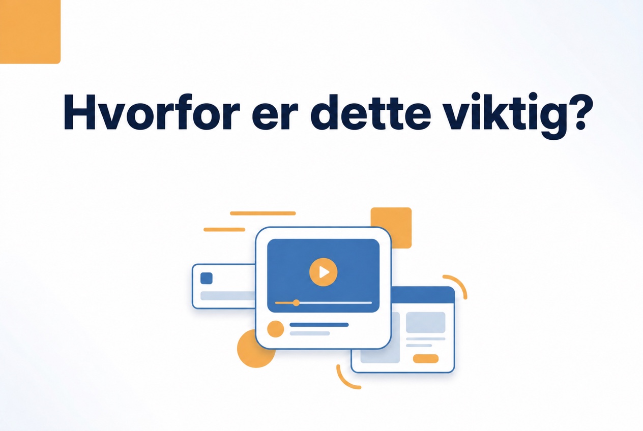 Illustrasjon av hvorfor tilgjengelighet i videowidgeter er viktig