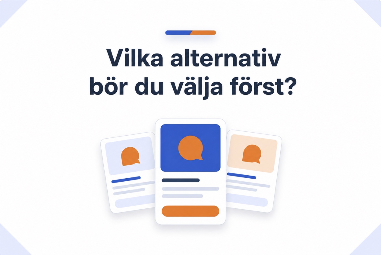 Alternativ att jämföra när du väljer videowidget