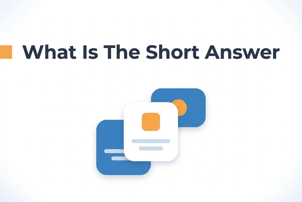 Concept illustration for What is the short answer