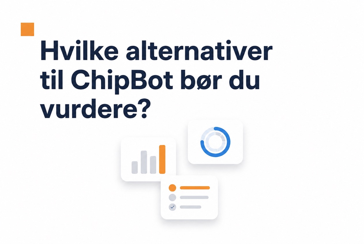 Illustrasjon av alternativer til ChipBot som bør vurderes