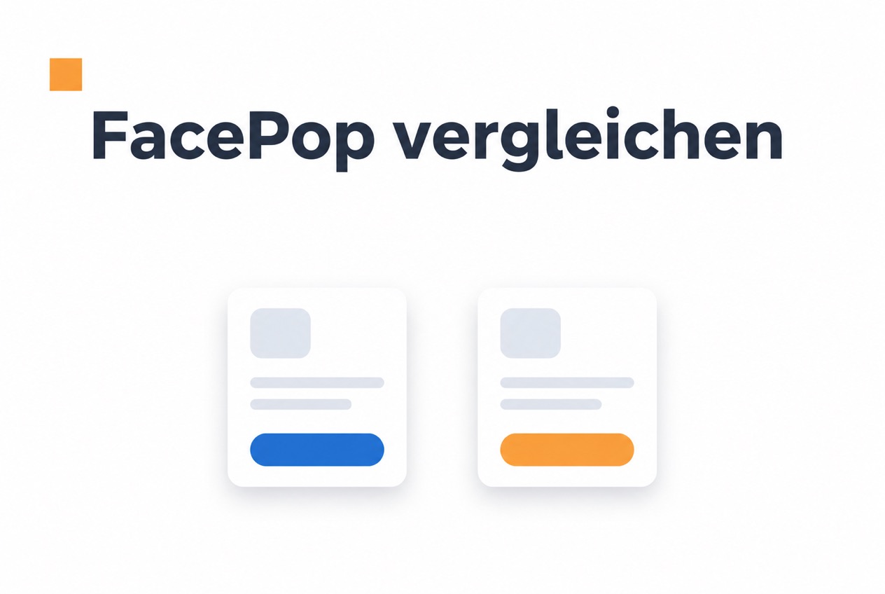 Vergleichsgrafik zu den Preismodellen von CompleteGreet und FacePop