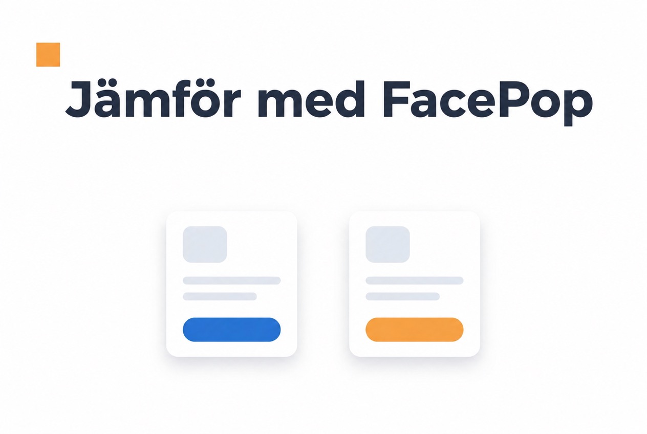 Prisjämförelse mellan CompleteGreet och FacePop