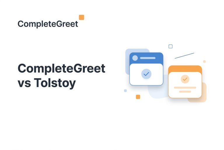 CompleteGreet vs Tolstoy
