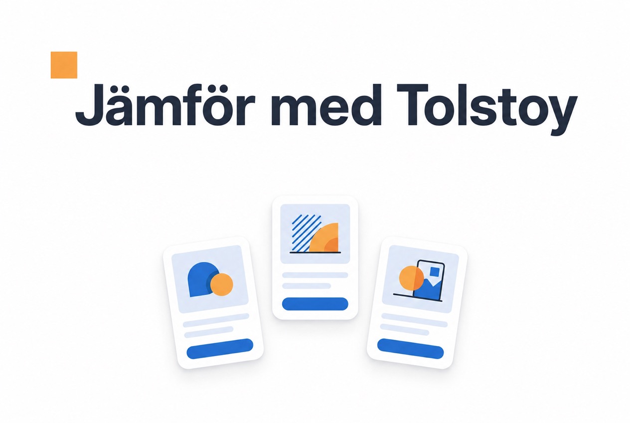 Prisjämförelse mellan CompleteGreet och Tolstoy