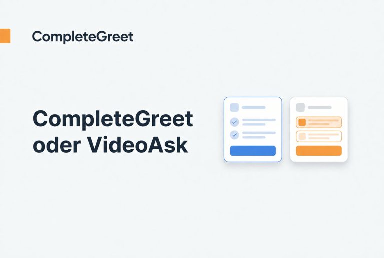 CompleteGreet oder VideoAsk: Welches Video Widget passt?