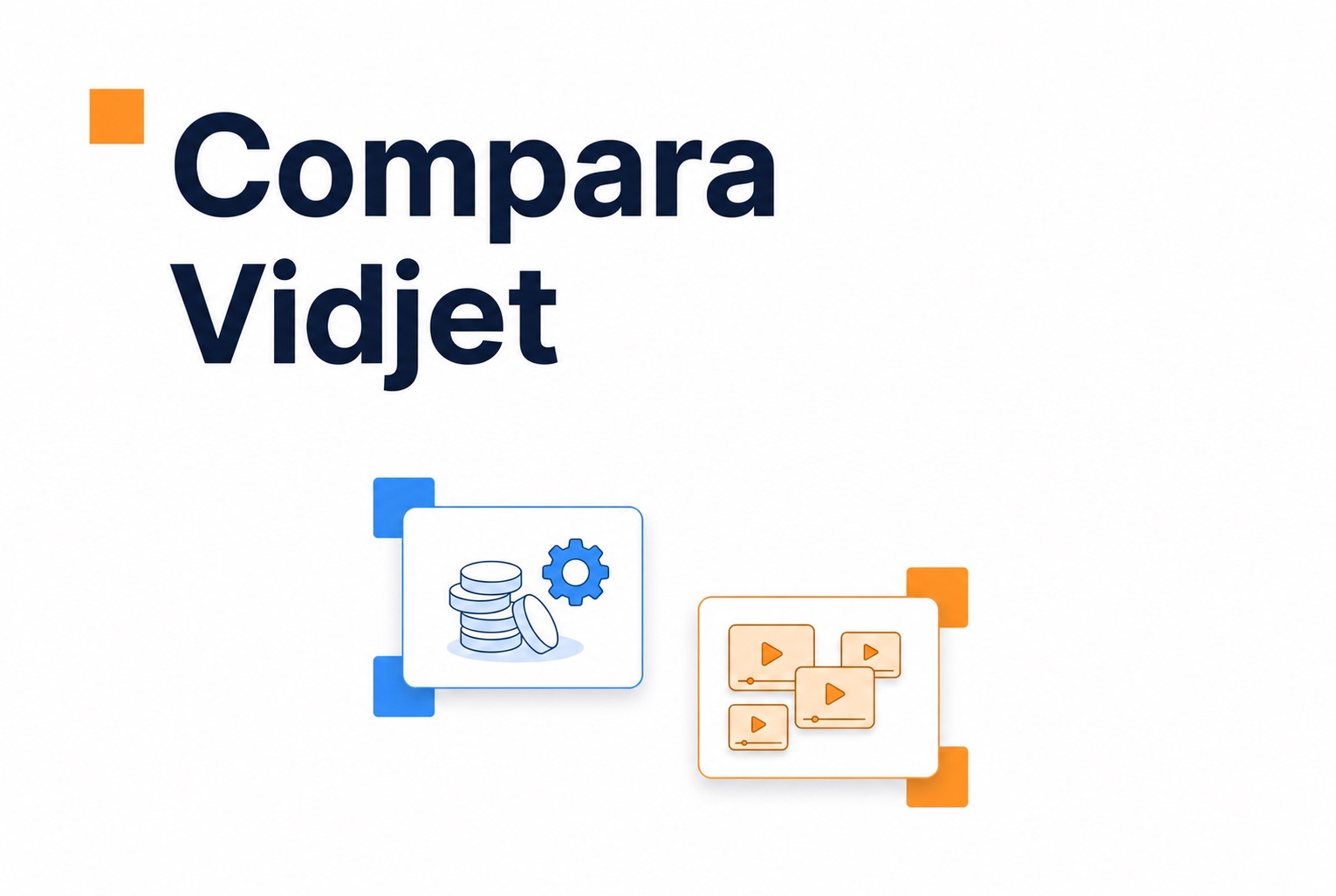 Ilustración comparativa sobre los precios de CompleteGreet y Vidjet