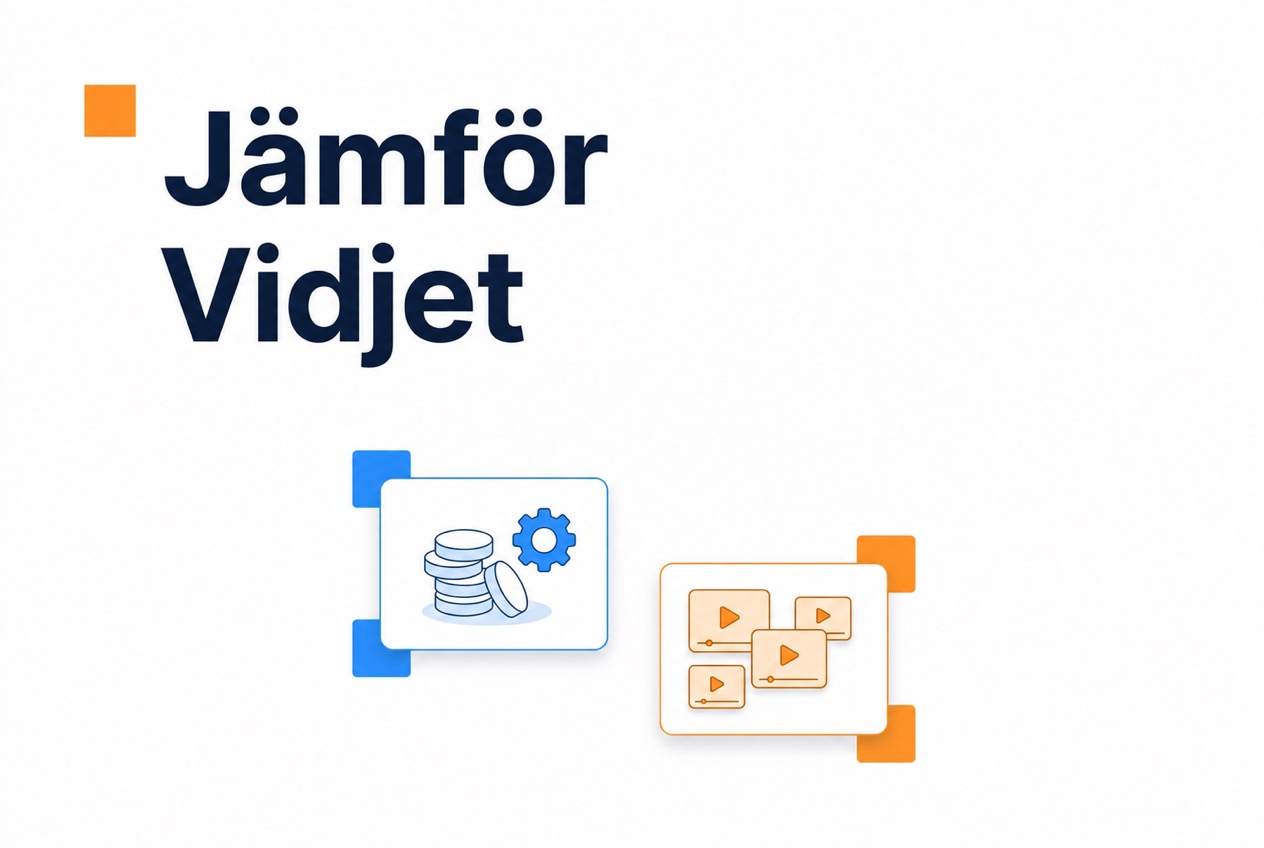 Prisjämförelse mellan CompleteGreet och Vidjet