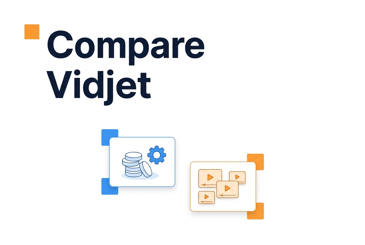 CompleteGreet vs Vidjet 1 Comparison illustration for How does CompleteGreet compare to Vidjet on pricing