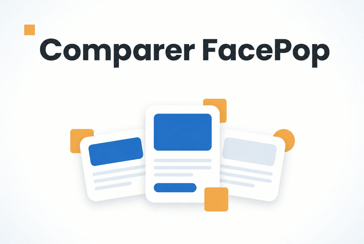 Comparaison des raisons de chercher une alternative à FacePop