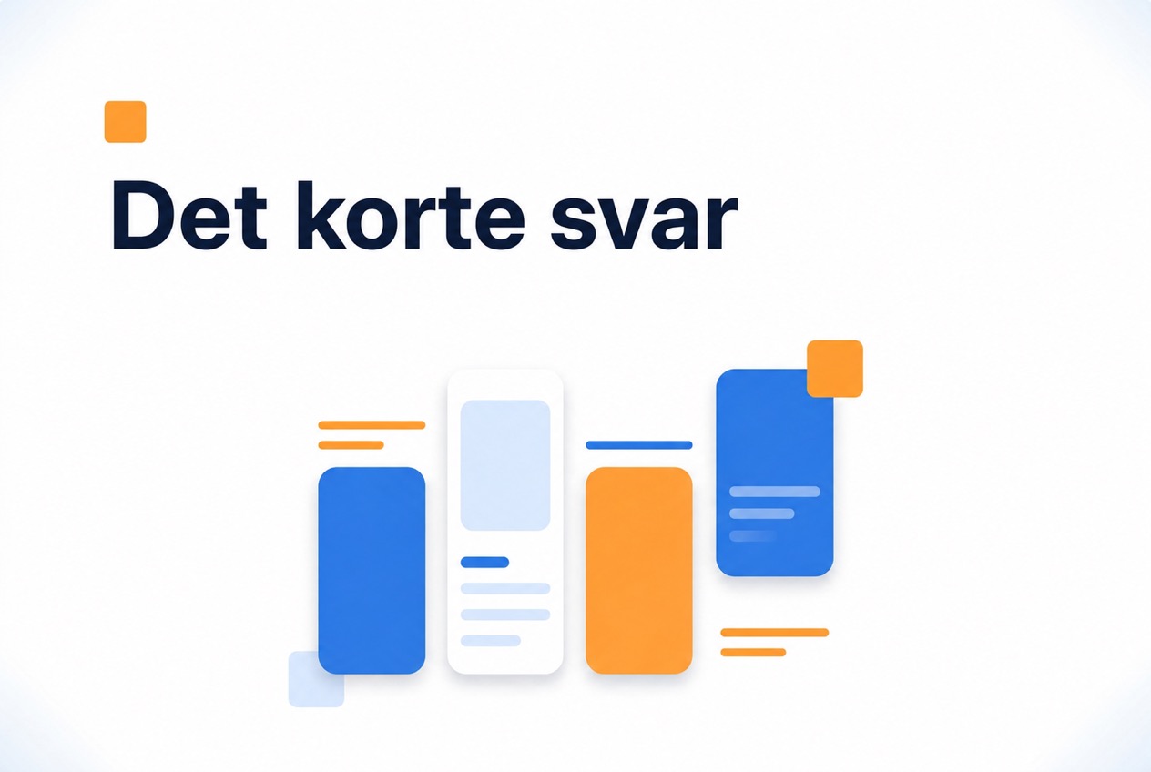 Illustration af det korte svar om videohilsner og førstehåndsindtryk
