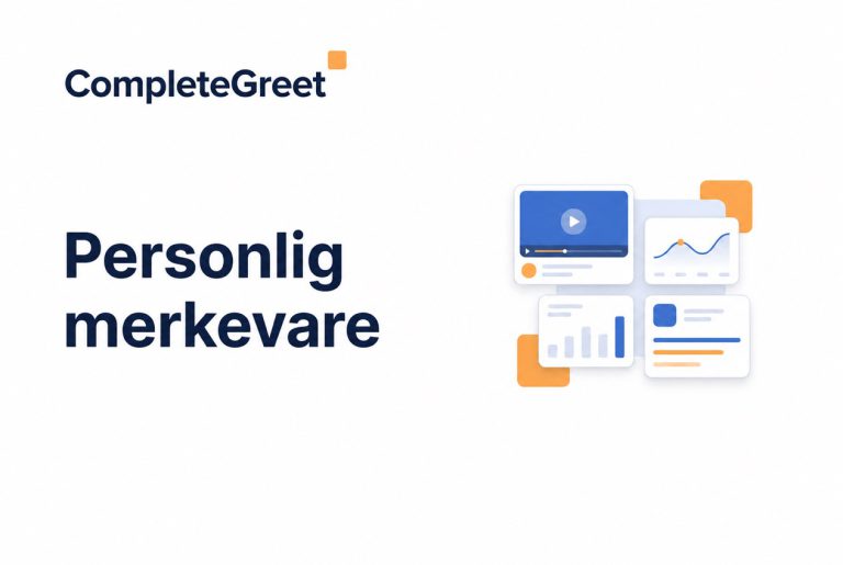 Personlig merkevarebygging med video på nettstedet
