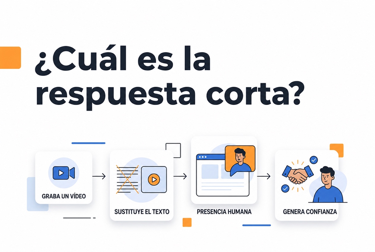 Ilustración del proceso de utilizar vídeo para reforzar una marca personal