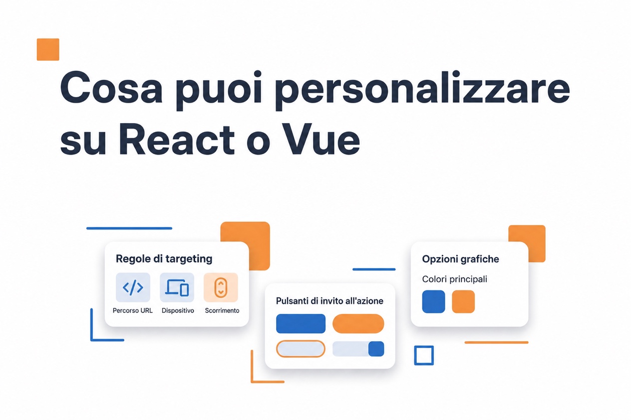 Impostazioni della bolla video per React o Vue