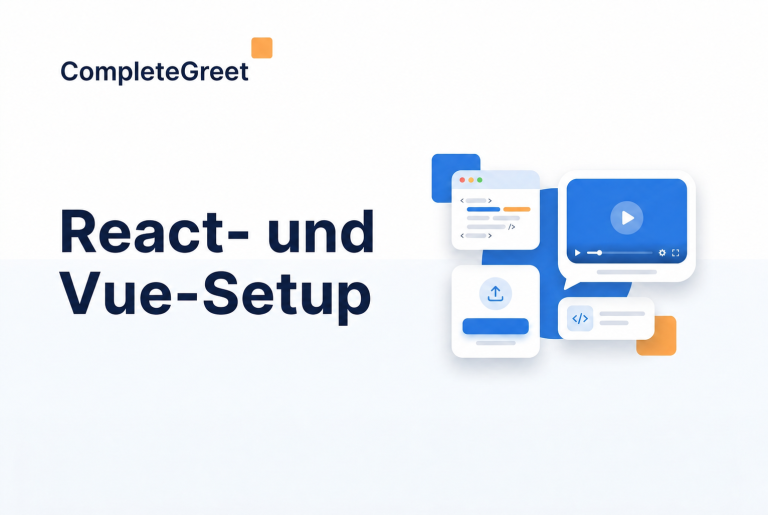 So fügst du eine Videobubble zu React oder Vue hinzu