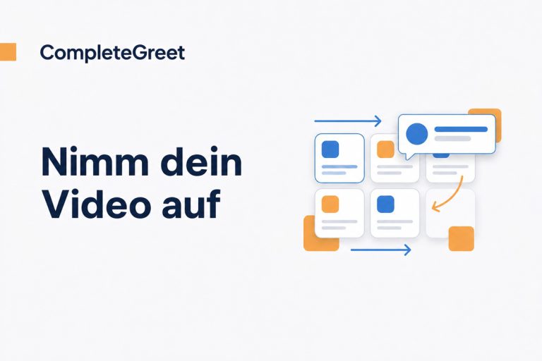 So nimmst du die perfekte Nachricht für eine Videobubble auf