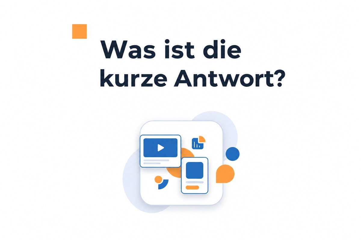 So nimmst du die perfekte Nachricht für eine Videobubble auf 1 Illustration zur kurzen Antwort für eine Nachricht in einer Videobubble