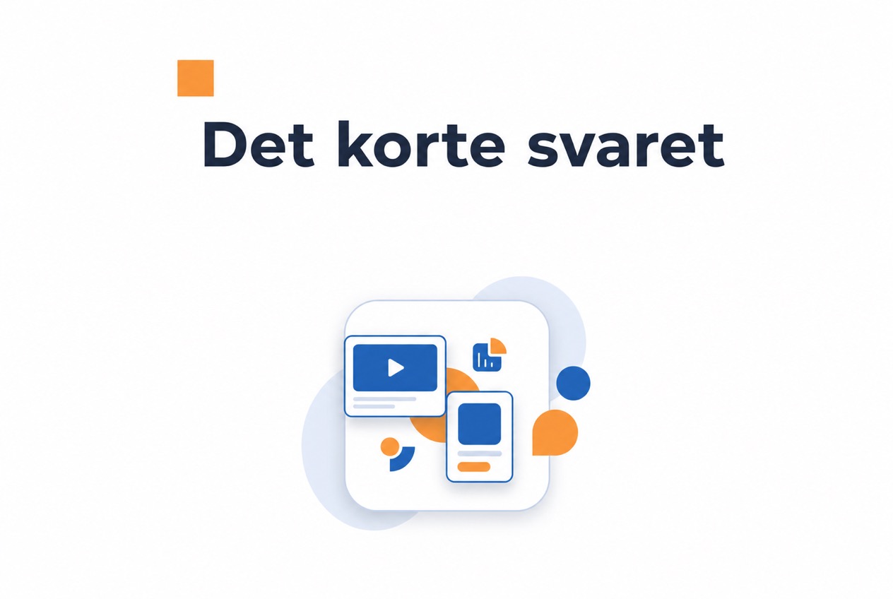 Illustrasjon av det korte svaret om en god videoboblemelding
