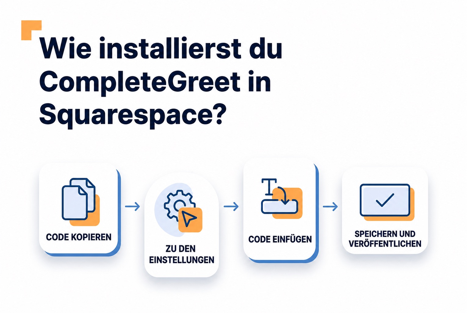 CompleteGreet Video-Bubble in Squarespace installieren