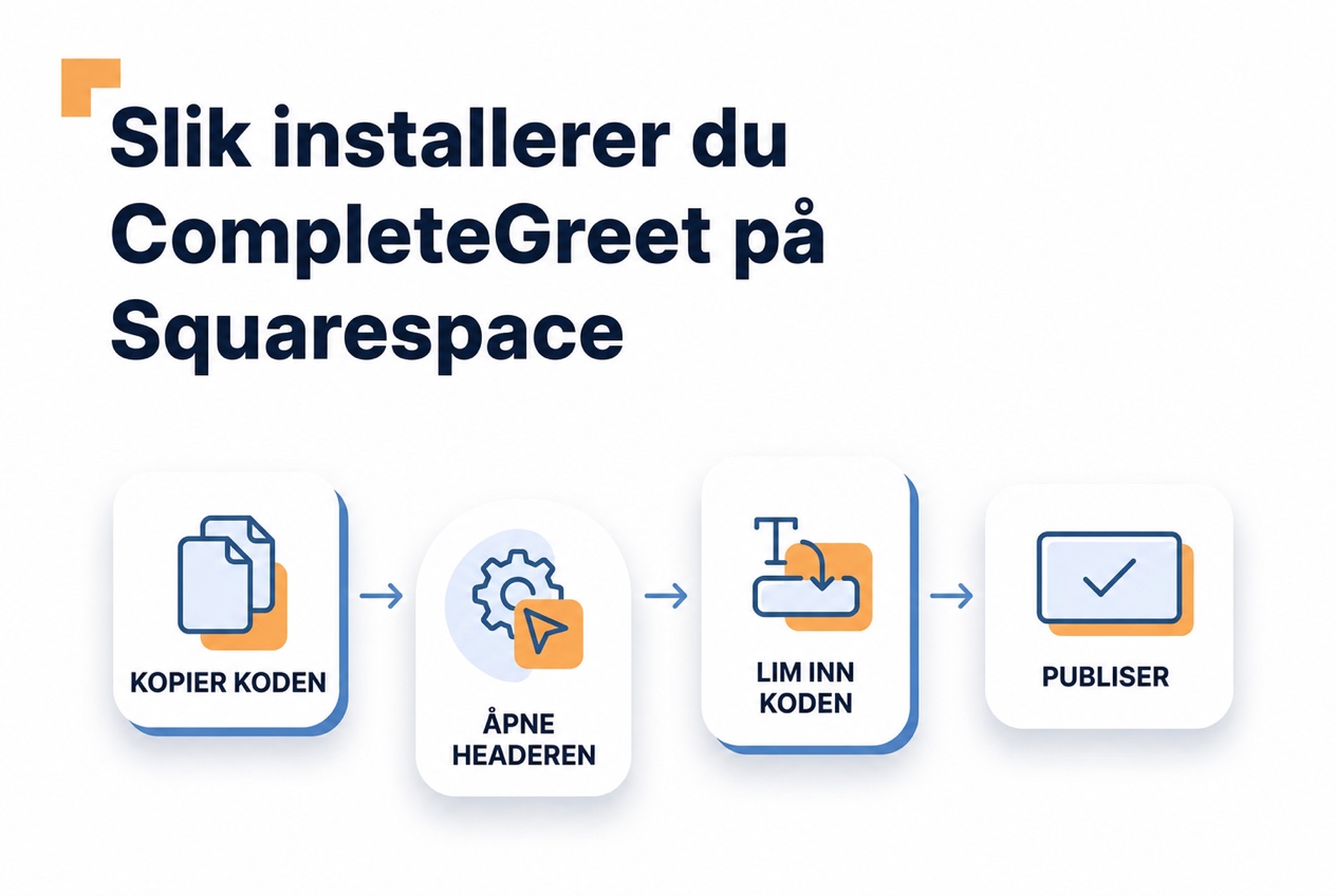 Installer en videoboble fra CompleteGreet i Squarespace