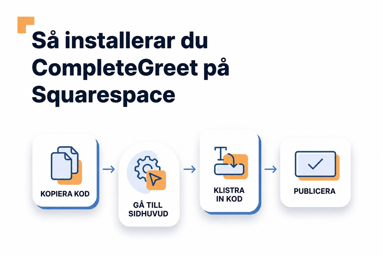 Installera en videobubbla från CompleteGreet i Squarespace