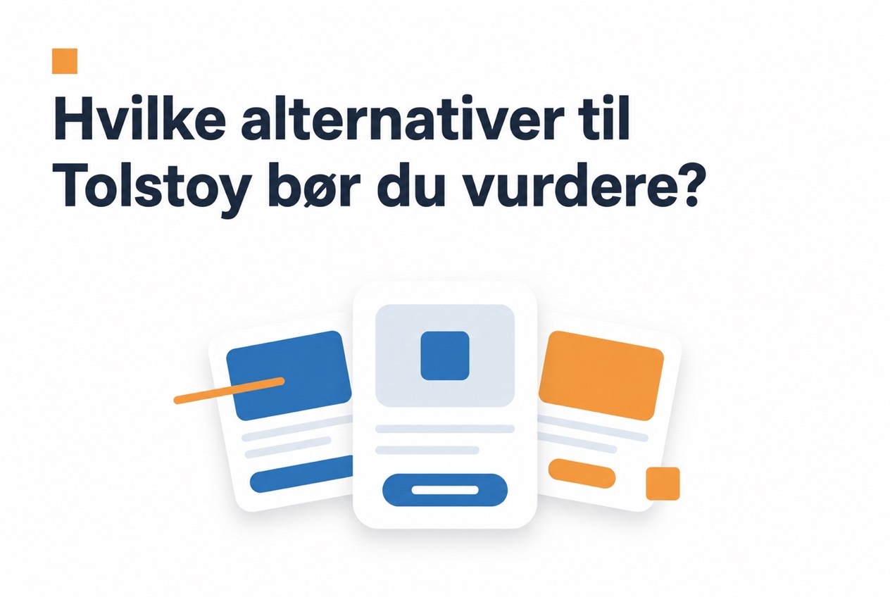 Illustrasjon av alternativer til Tolstoy som bør vurderes