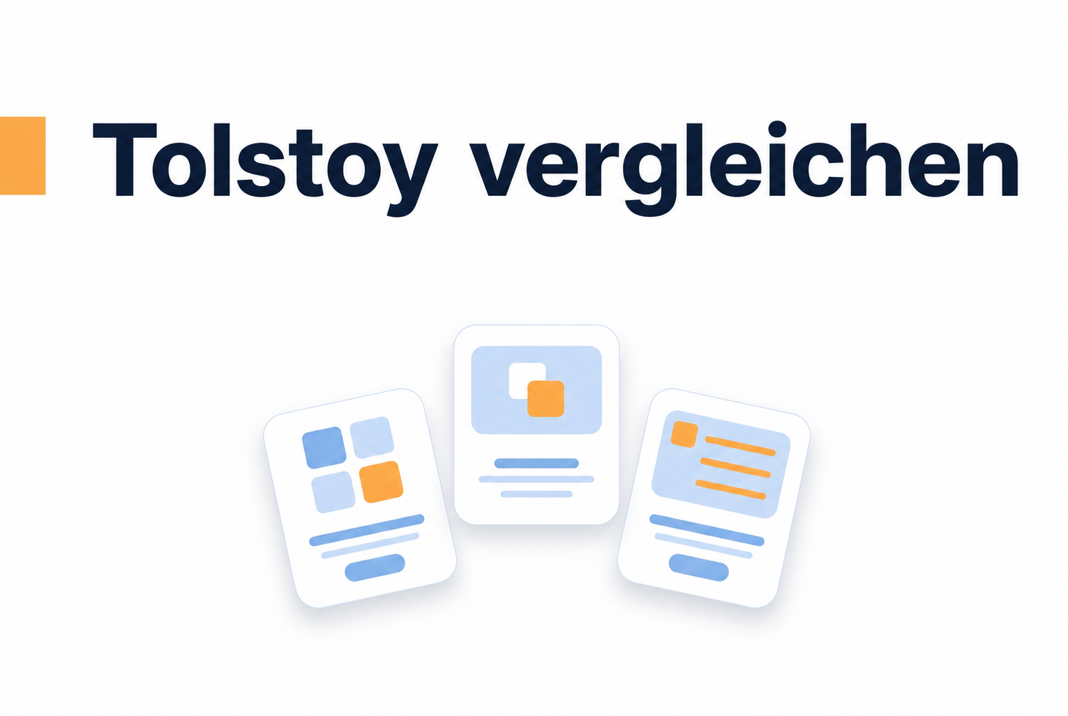 Vergleich der Gründe für die Suche nach Tolstoy Alternativen