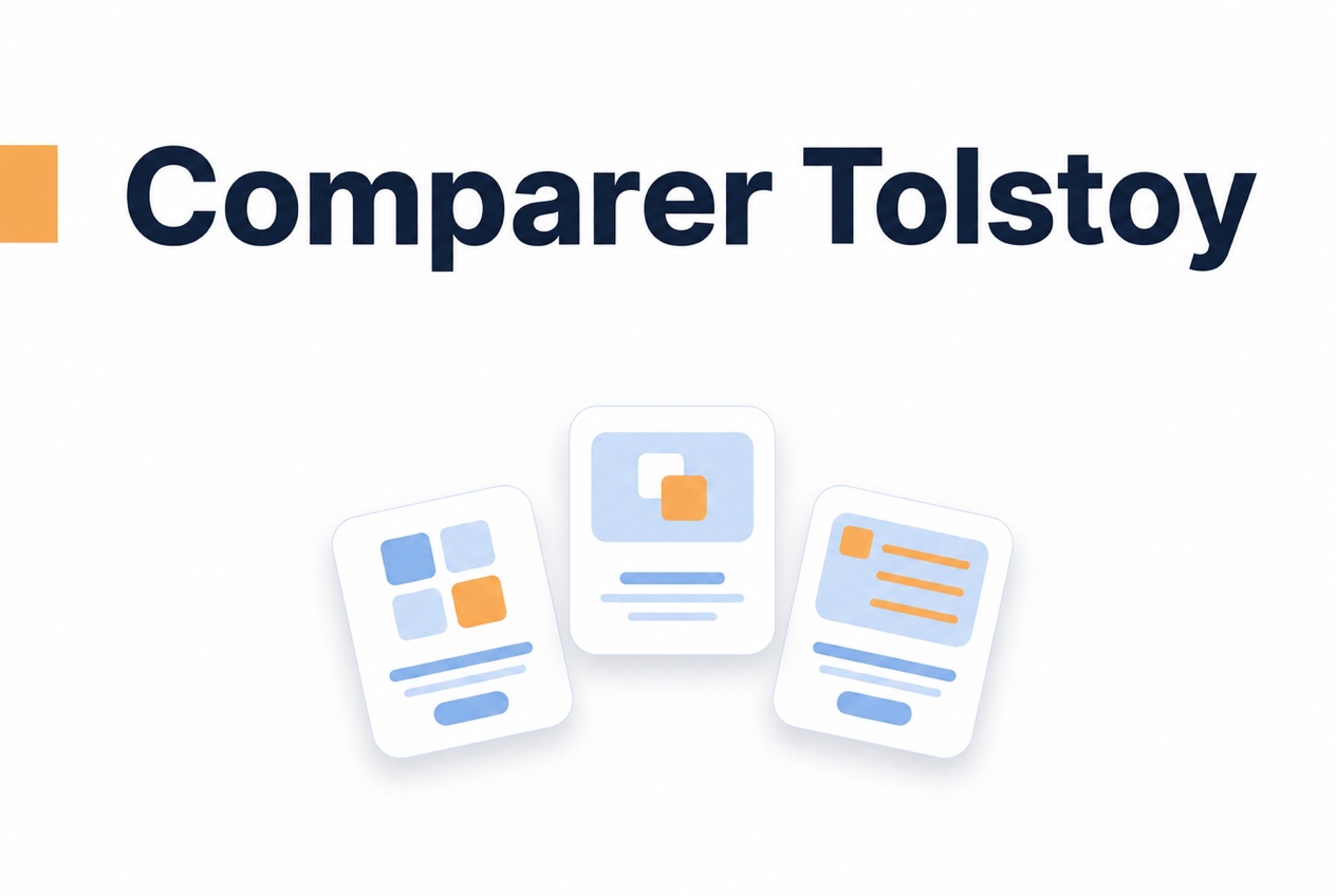 Raisons de comparer les alternatives à Tolstoy