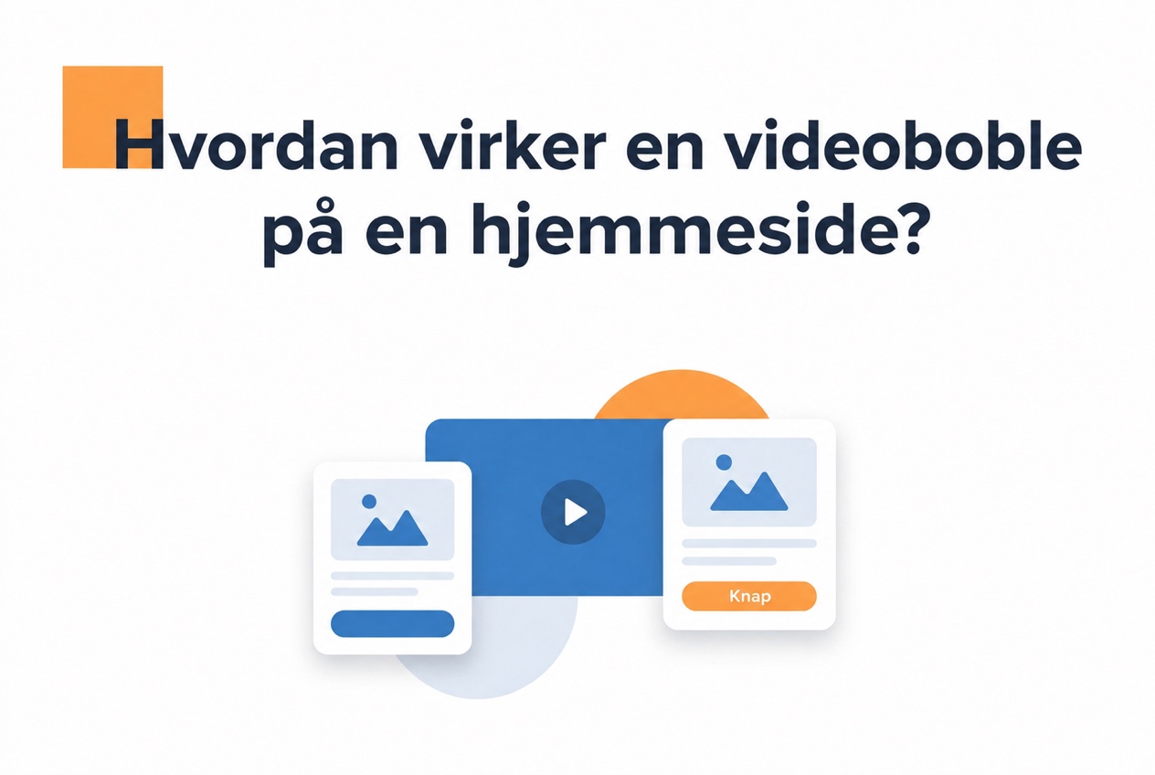 Comparison illustration for How does a video bubble widget work on a website