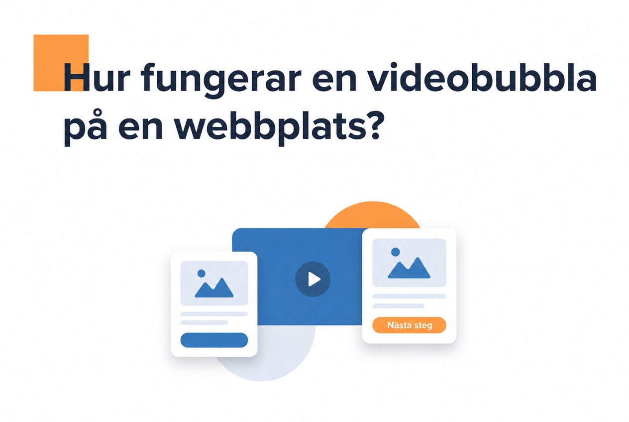 Comparison illustration for How does a video bubble widget work on a website
