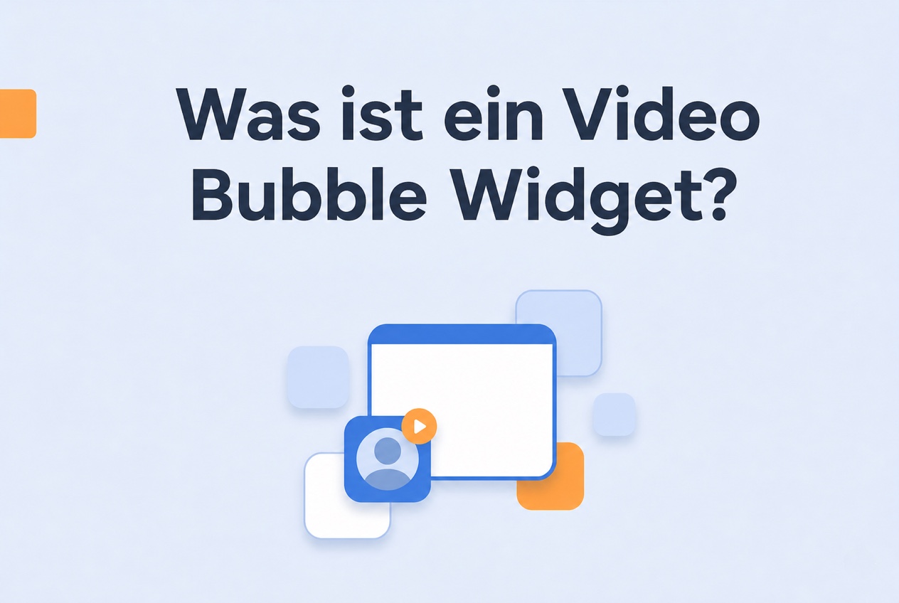 Konzeptgrafik: Was ist eine Video Bubble?