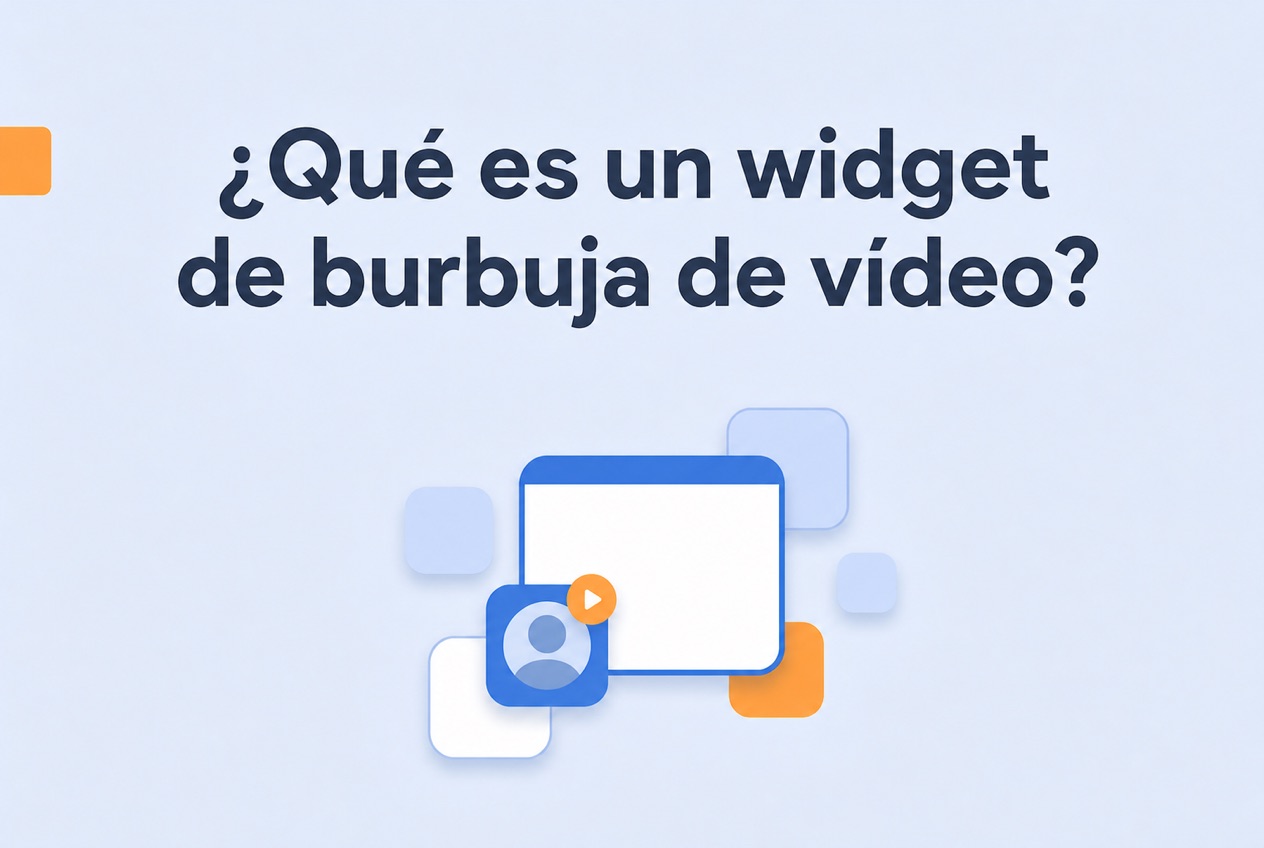 ¿Qué es un widget de burbuja de vídeo?