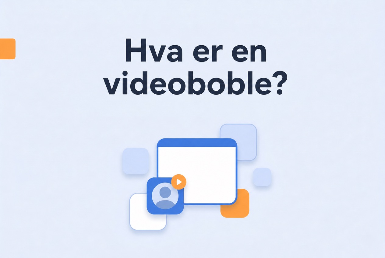 Hva en videoboble er og hvordan den vises på et nettsted