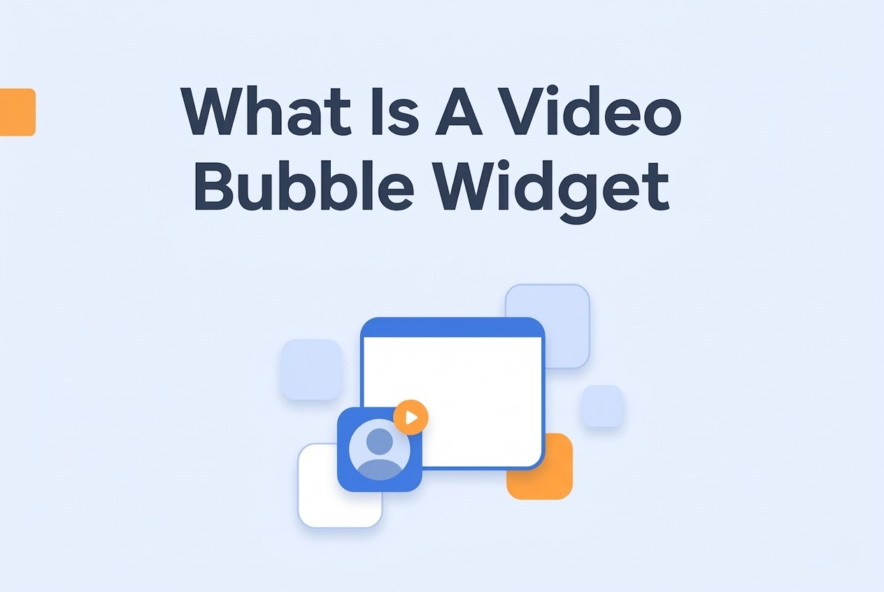 Concept illustration for What is a video bubble widget