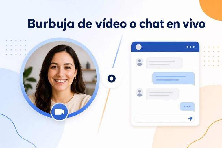 Burbuja de vídeo o chat en vivo: ¿qué convierte mejor?