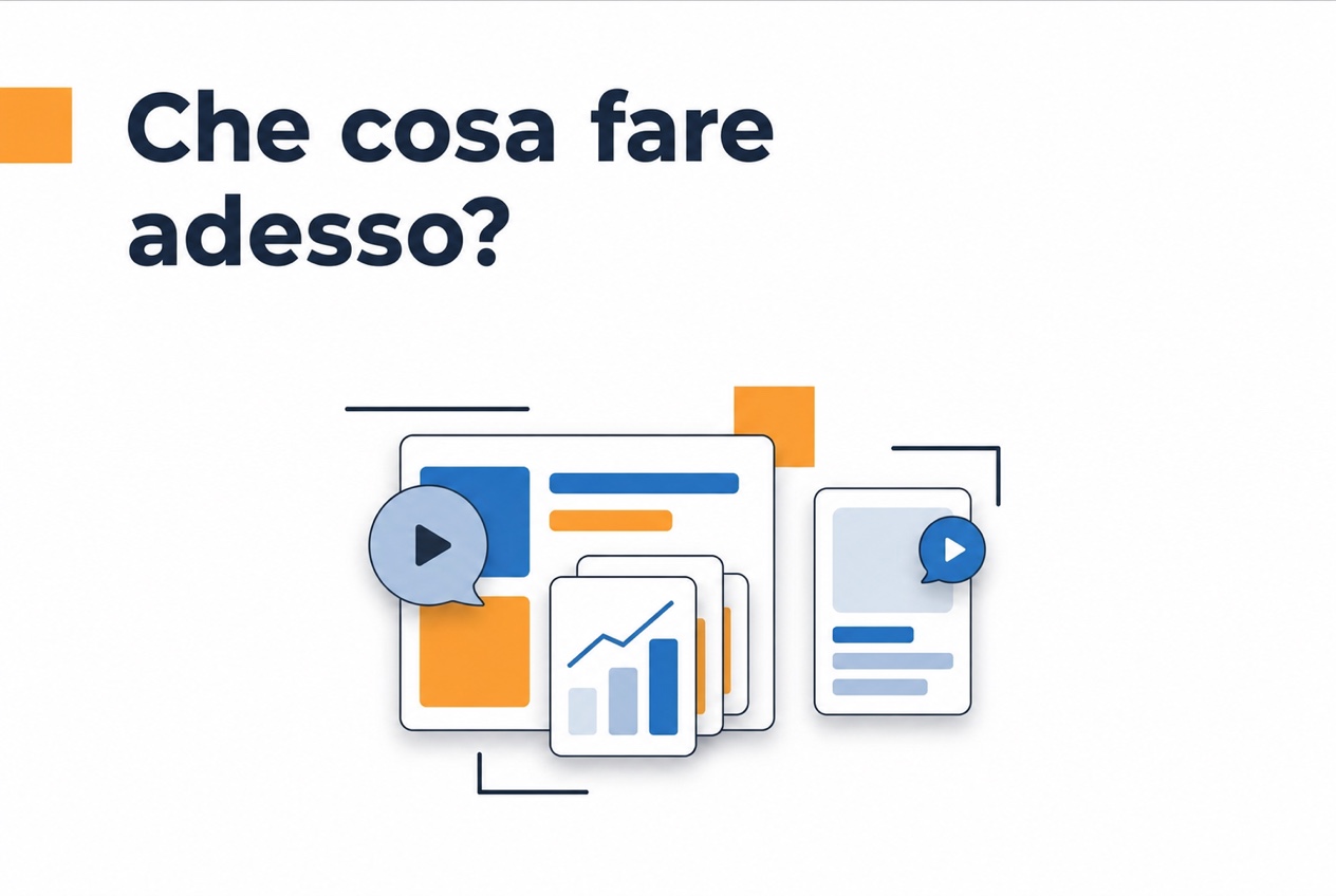 Bolla video o live chat: quale converte meglio? 2 Illustrazione dei prossimi passi da seguire