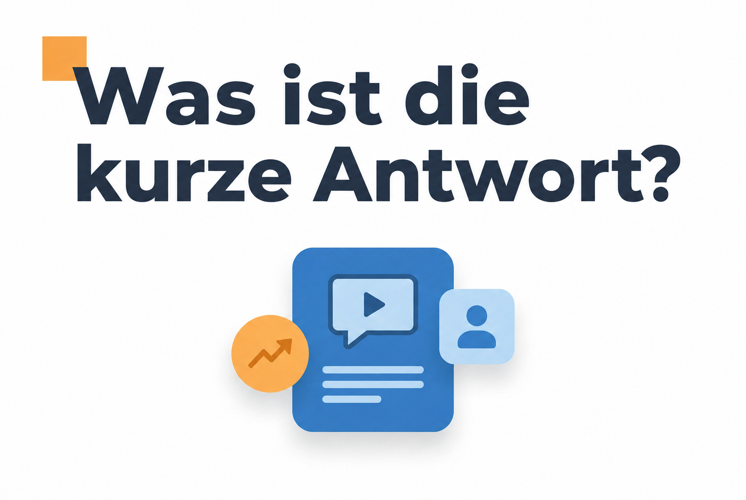 Illustration zur kurzen Antwort über Videobubbles und Livechat