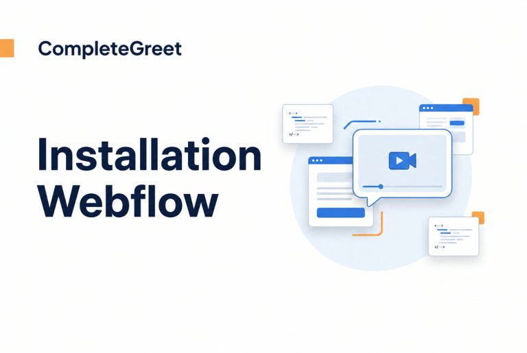 Ajouter une bulle vidéo à Webflow