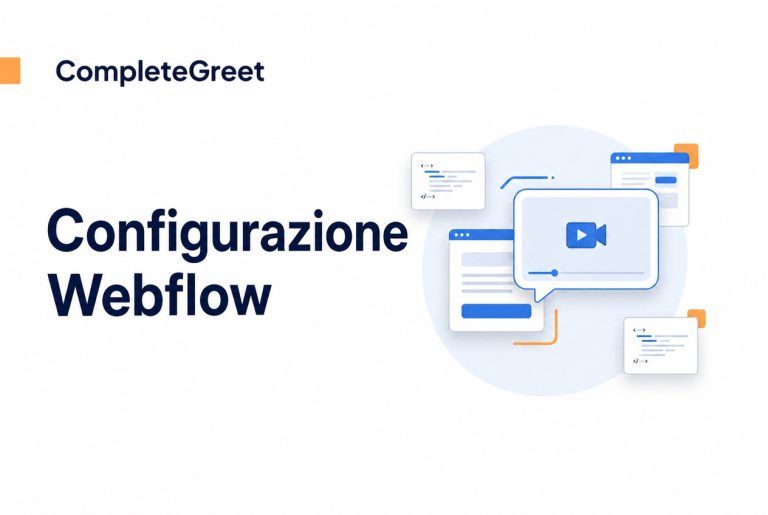 Come aggiungere una bolla video a Webflow