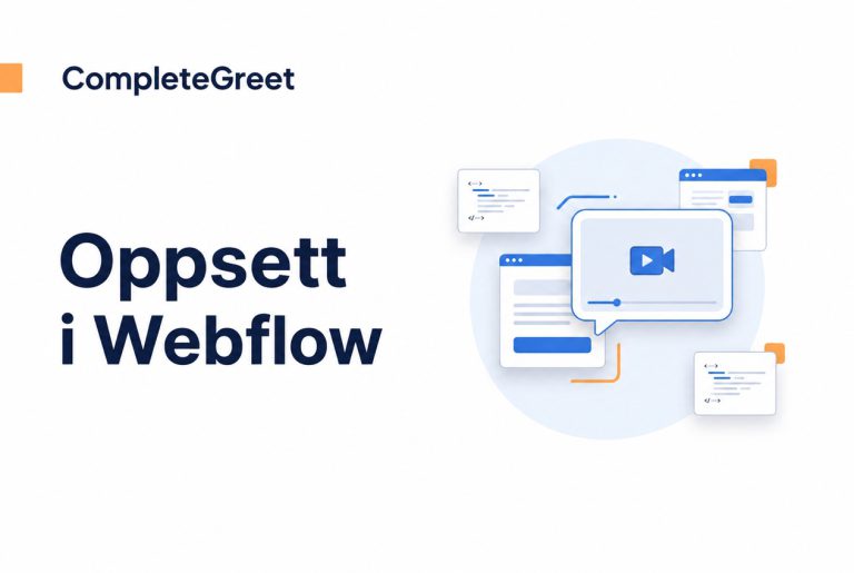 Slik legger du til en videoboble på Webflow