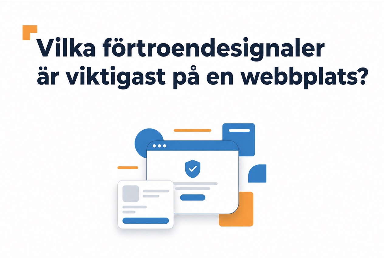 Vilka förtroendesignaler som är viktigast på en webbplats
