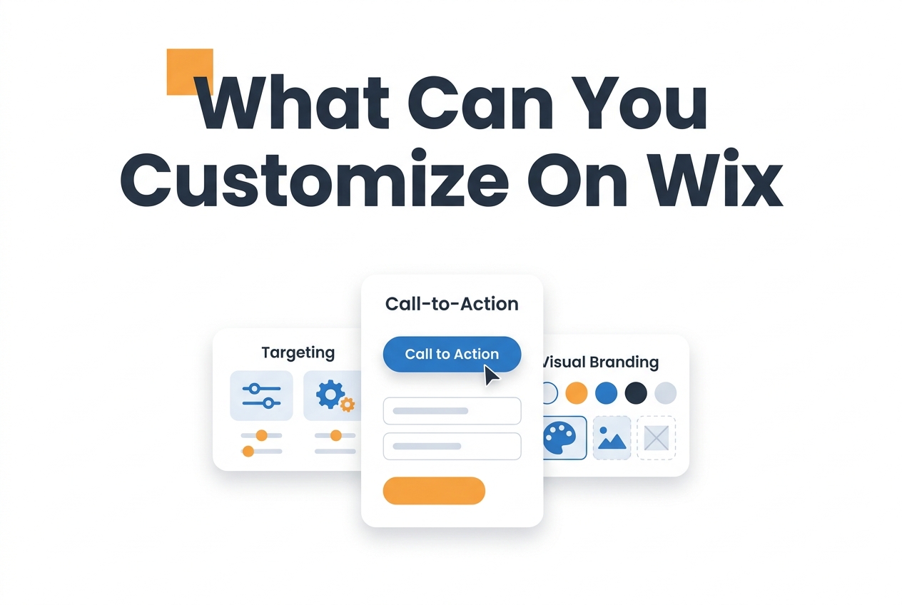 Comparison illustration for What can you customize on Wix