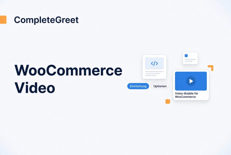 So fügst du eine Video-Bubble zu WooCommerce hinzu