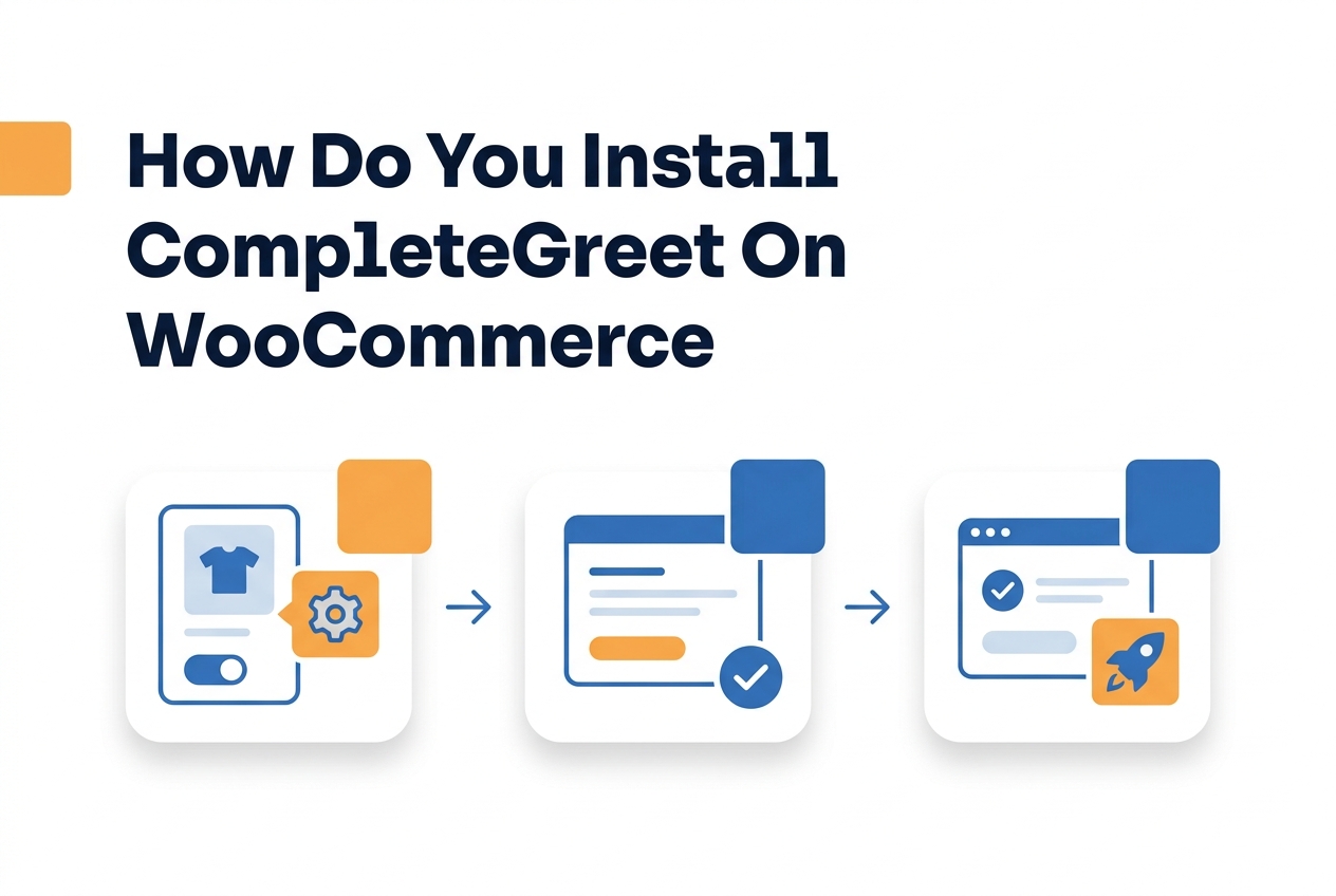 Video Widget for WooCommerce Stores 1 Process illustration for How do you install CompleteGreet on WooCommerce