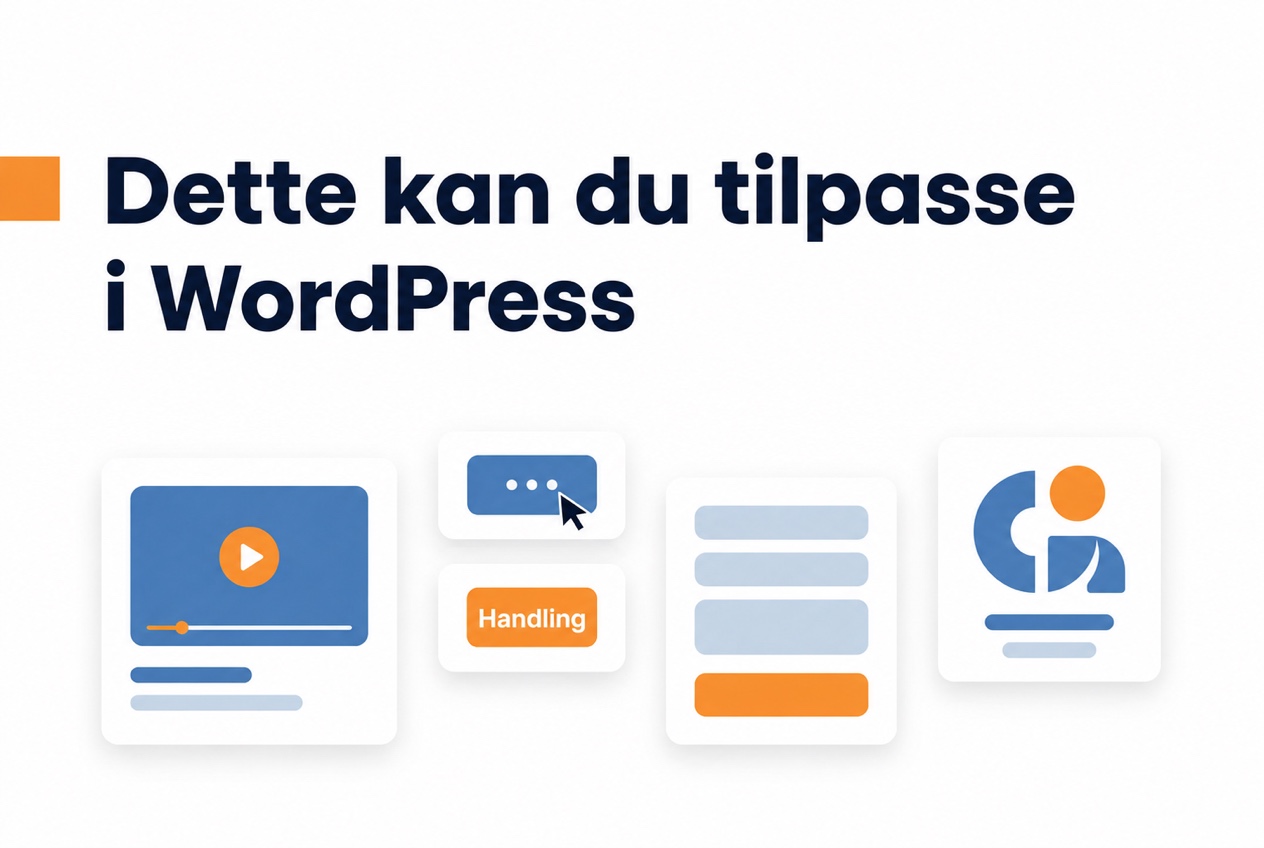 Innstillinger for en videowidget på WordPress