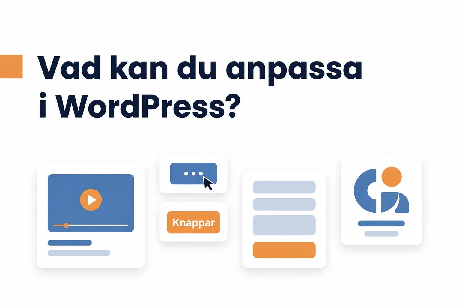 Inställningar för en videowidget på WordPress