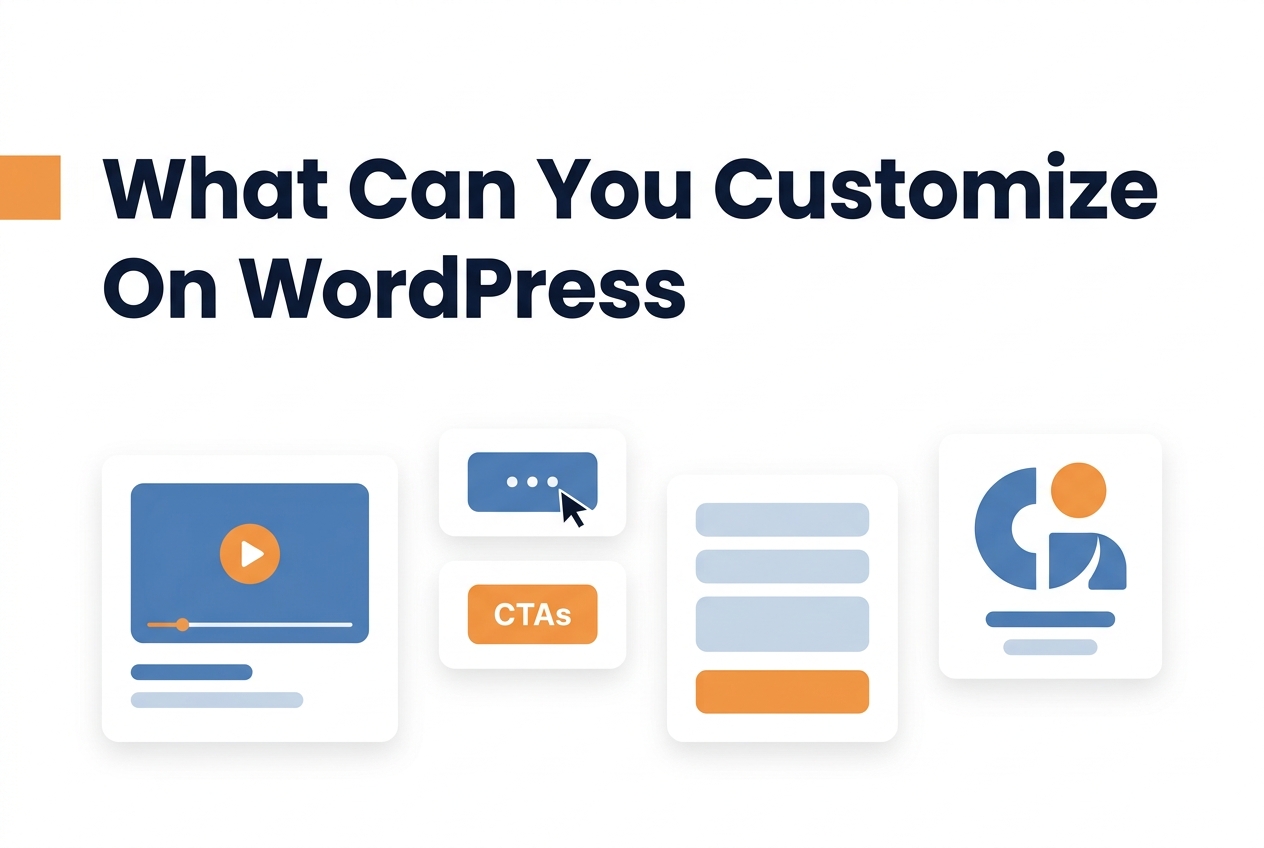Best Video Widget for WordPress 2 Comparison illustration for What can you customize on WordPress