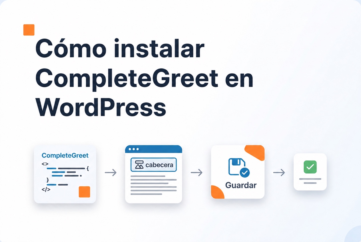 Pasos para instalar CompleteGreet en WordPress