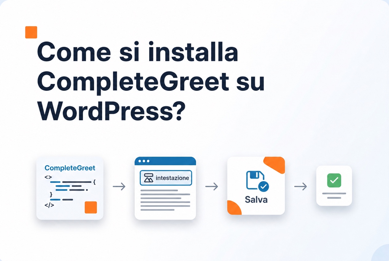Passaggi per installare CompleteGreet su WordPress